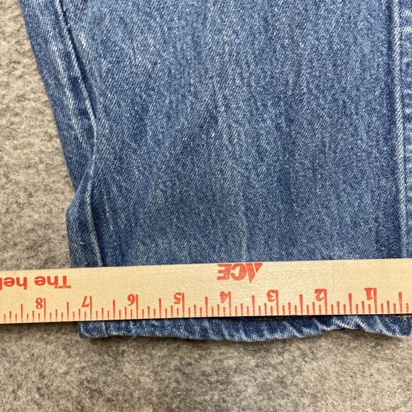 Levi's Strauss Signature Cropped Jeans Men Size 46x32 Blue Denim - Picture 6 of 11